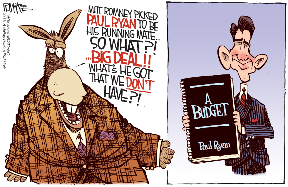  RYAN'S BUDGET by Rick McKee