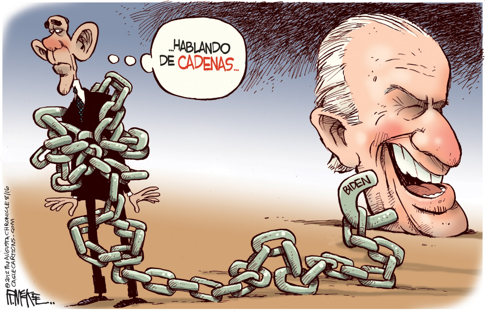  LAS CADENAS DE BIDEN by Rick McKee