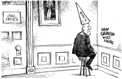 BIDEN IN THE CORNER by Rick McKee