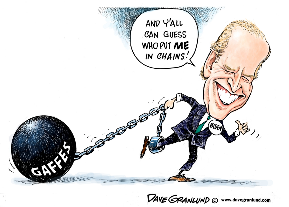 Biden chains gaffe