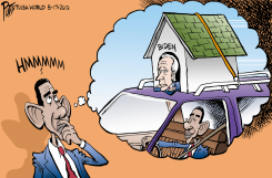 BIDEN IN THE DOG HOUSE by Bruce Plante