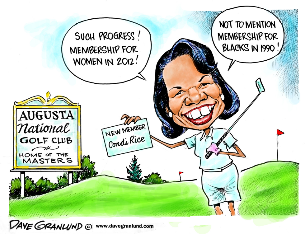  AUGUSTA NATIONAL & WOMEN by Dave Granlund