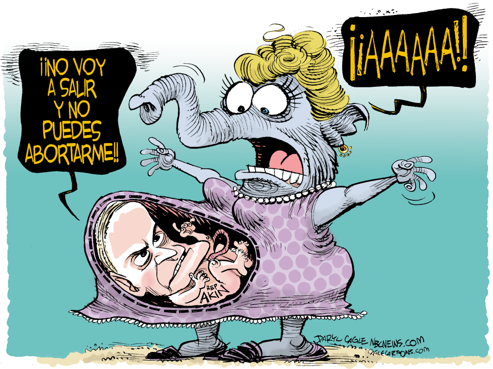  REPRESENTANTE AKIN Y EL ABORTO by Daryl Cagle