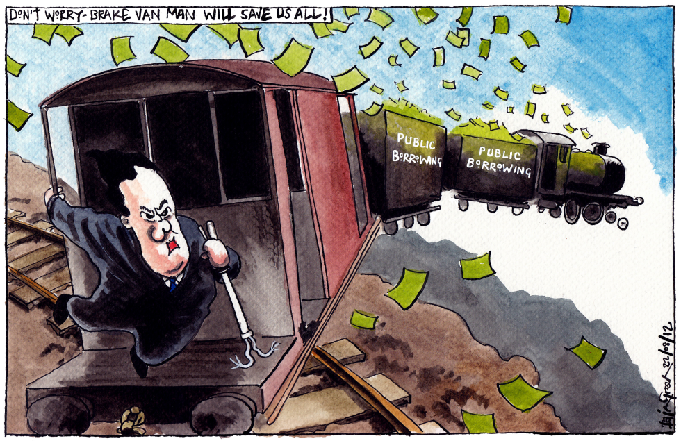 UK RUNAWAY PUBLIC BORROWING DEFICIT