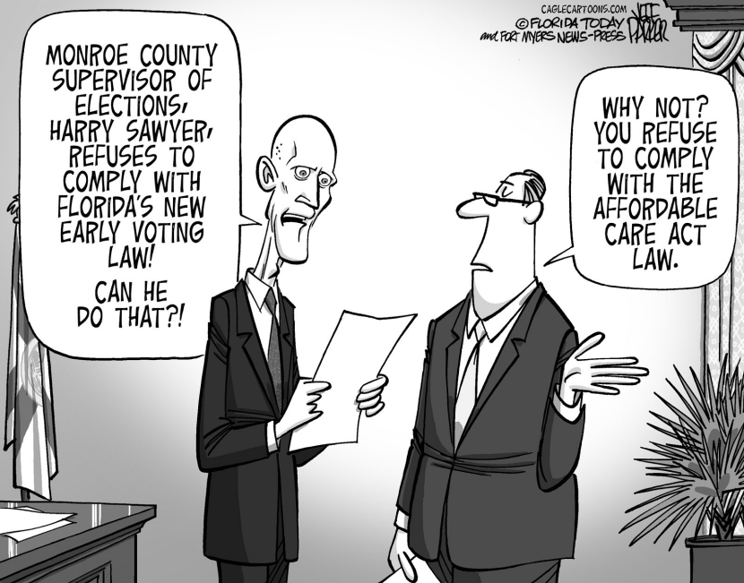 LOCAL FL Gov Scott vs Monroe Elections Supervisor