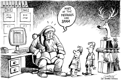 TOUGH TO BE SANTA CLAUS by Patrick Chappatte