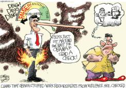 ROMNEY WELFARE LIE  by Pat Bagley