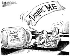 SHRINKING MIDDLE CLASS by Adam Zyglis