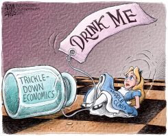 SHRINKING MIDDLE CLASS  by Adam Zyglis
