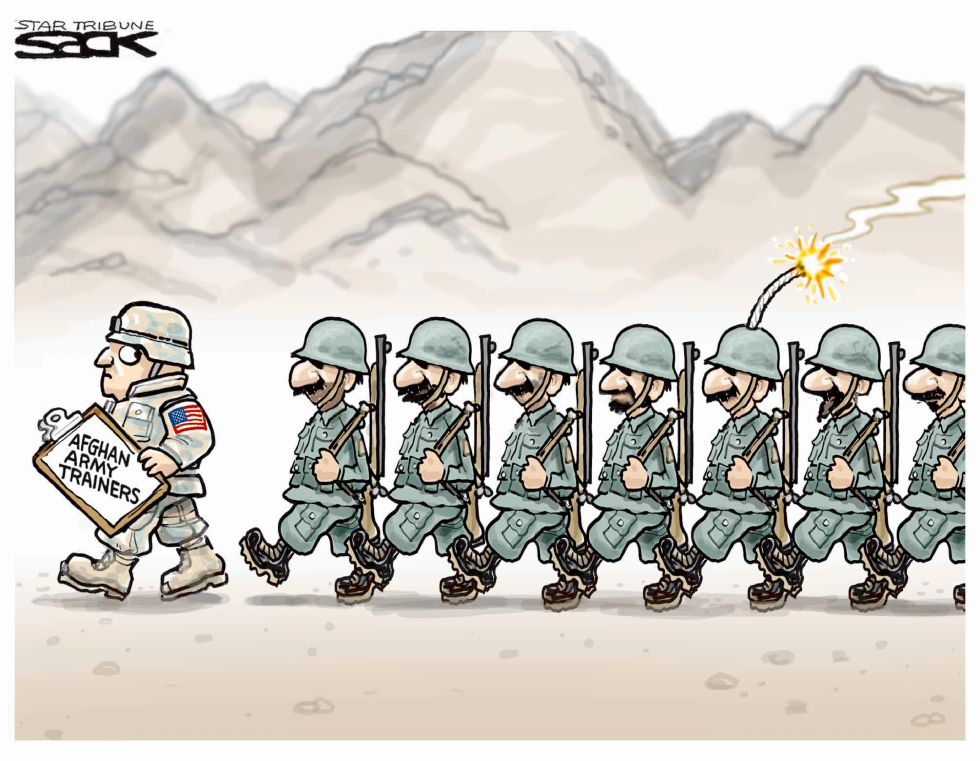  AFGHAN ARMY TRAINERS by Steve Sack