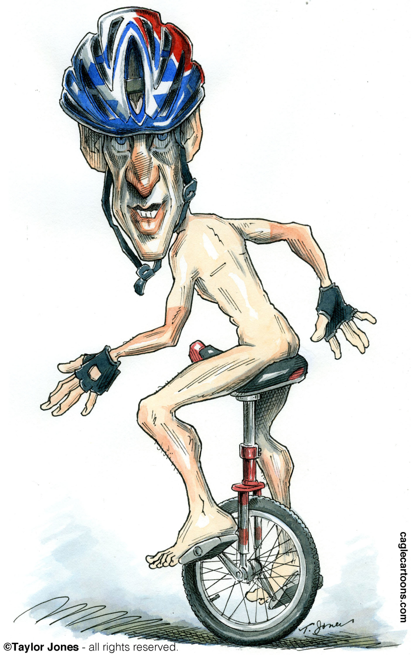 Lance Armstrong stripped - COLOR