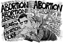ROMNEY AND THE MEDIA PARROT by Daryl Cagle