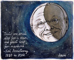 THE MAN IN THE MOON  by Peter Lewis