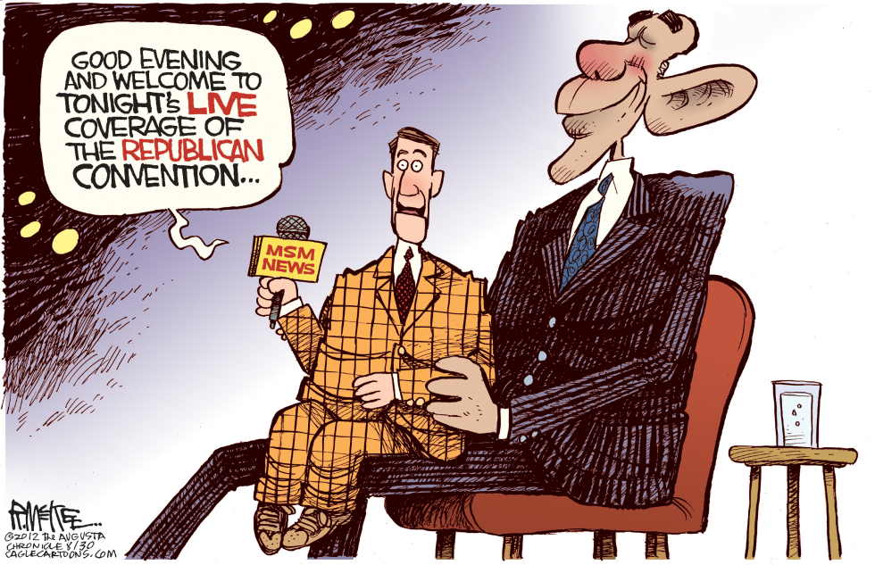  OBAMA'S MEDIA PUPPETS by Rick McKee