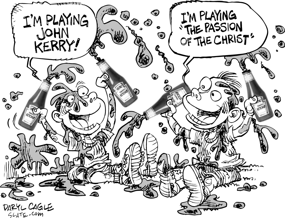 Kerry, Christ and Ketchup Grayscale