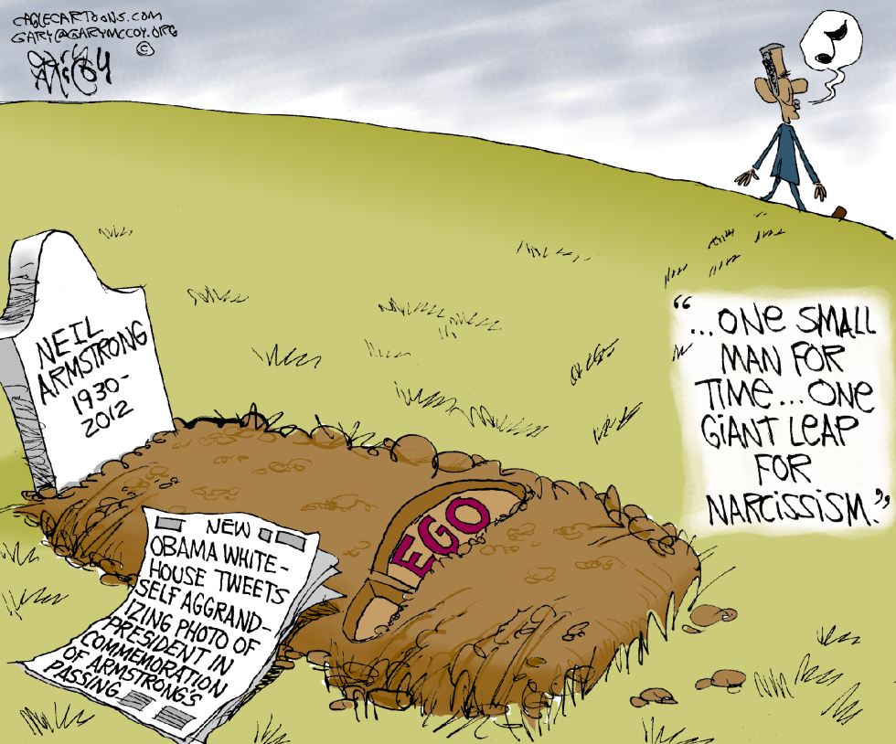 Obama Upstages Armstrong COLOR