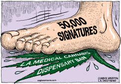 LOCAL-CA LA MEDICAL POT BAN PETITION by Monte Wolverton