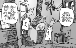 LABOR DAY by Mike Keefe
