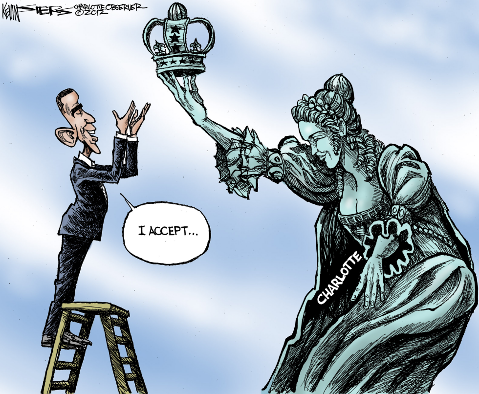  OBAMA ACCEPTS by Kevin Siers