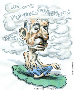 JERRY BROWN FOG -  by Taylor Jones