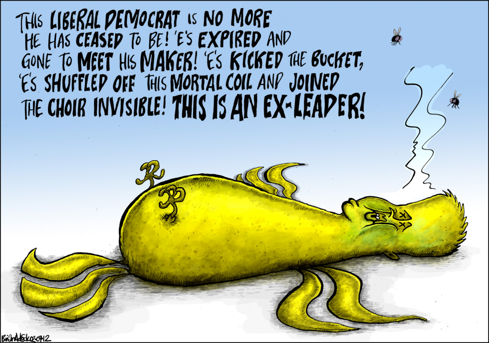 Liberal Democrat Leader is a Dead Parrot
