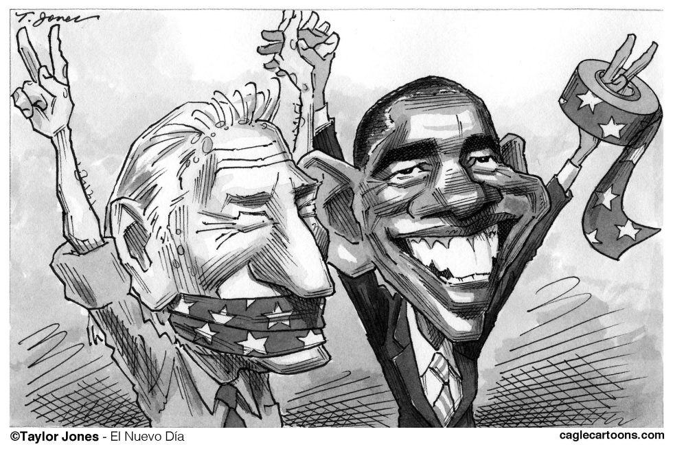 Biden and Obama