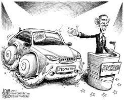FORWARD WITH OBAMA by Adam Zyglis