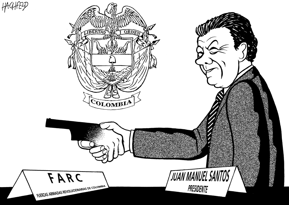  SANTOS, FARC by Rainer Hachfeld