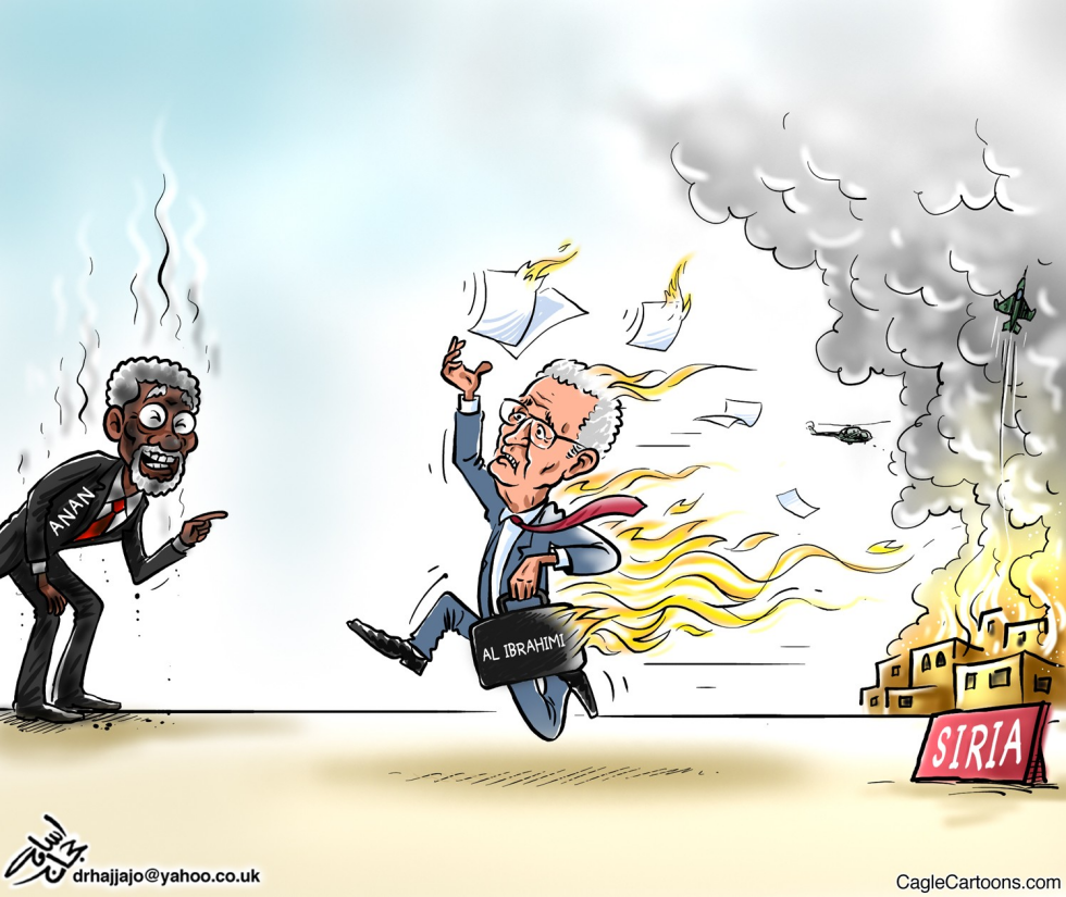 Incendio en Siria