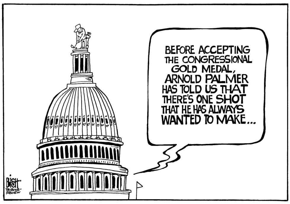 ARNOLD PALMER IN CONGRESS, B/W