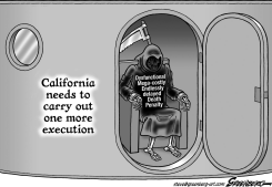 CALIF DEATH PENALTY BW by Steve Greenberg