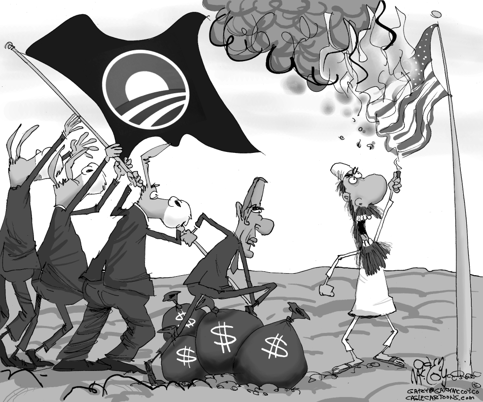 Raising Obama's Flag