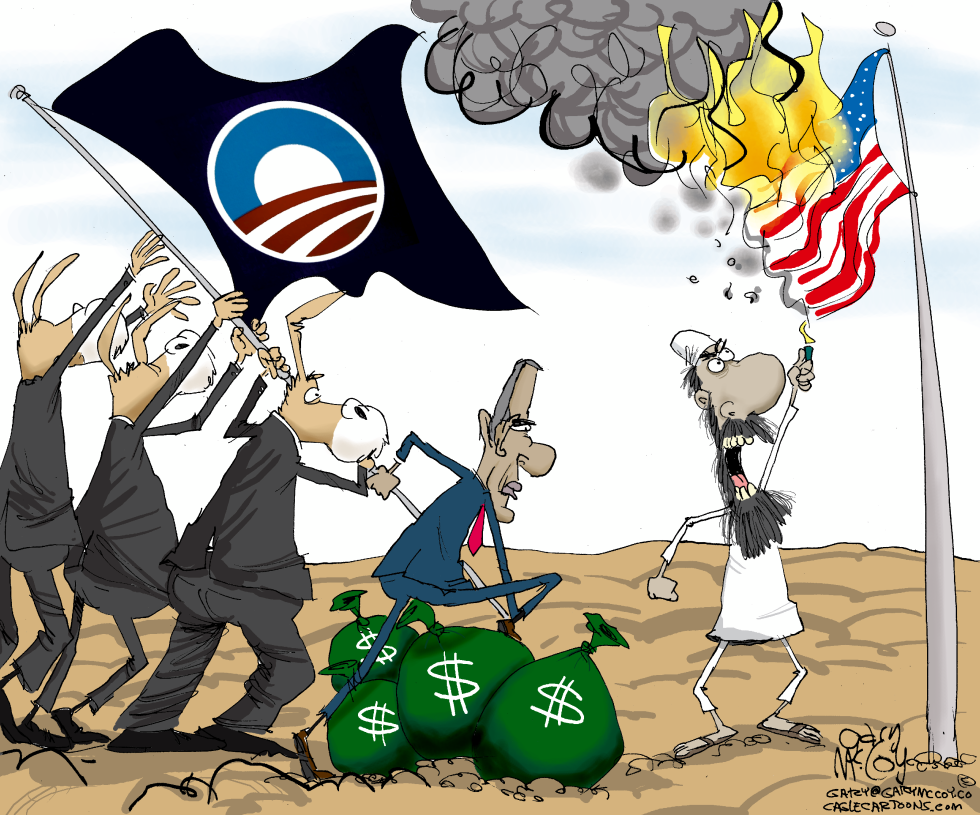  RAISING OBAMA'S FLAG by Gary McCoy