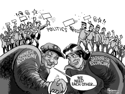 CHINA-JAPAN ROW by Paresh Nath