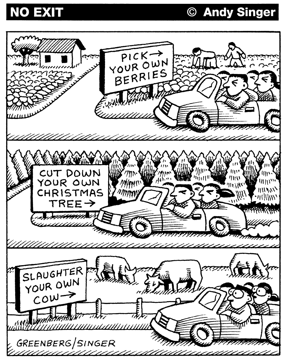 KILL YOUR OWN COW by Andy Singer
