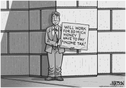 47 PERCENTER WILL WORK TO PAY INCOME TAX by R.J. Matson