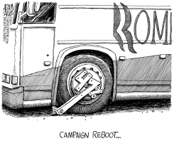 ROMNEY CAMPAIGN REBOOT by Adam Zyglis