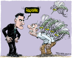 ROMNEY MOSQUITOES  by Daryl Cagle