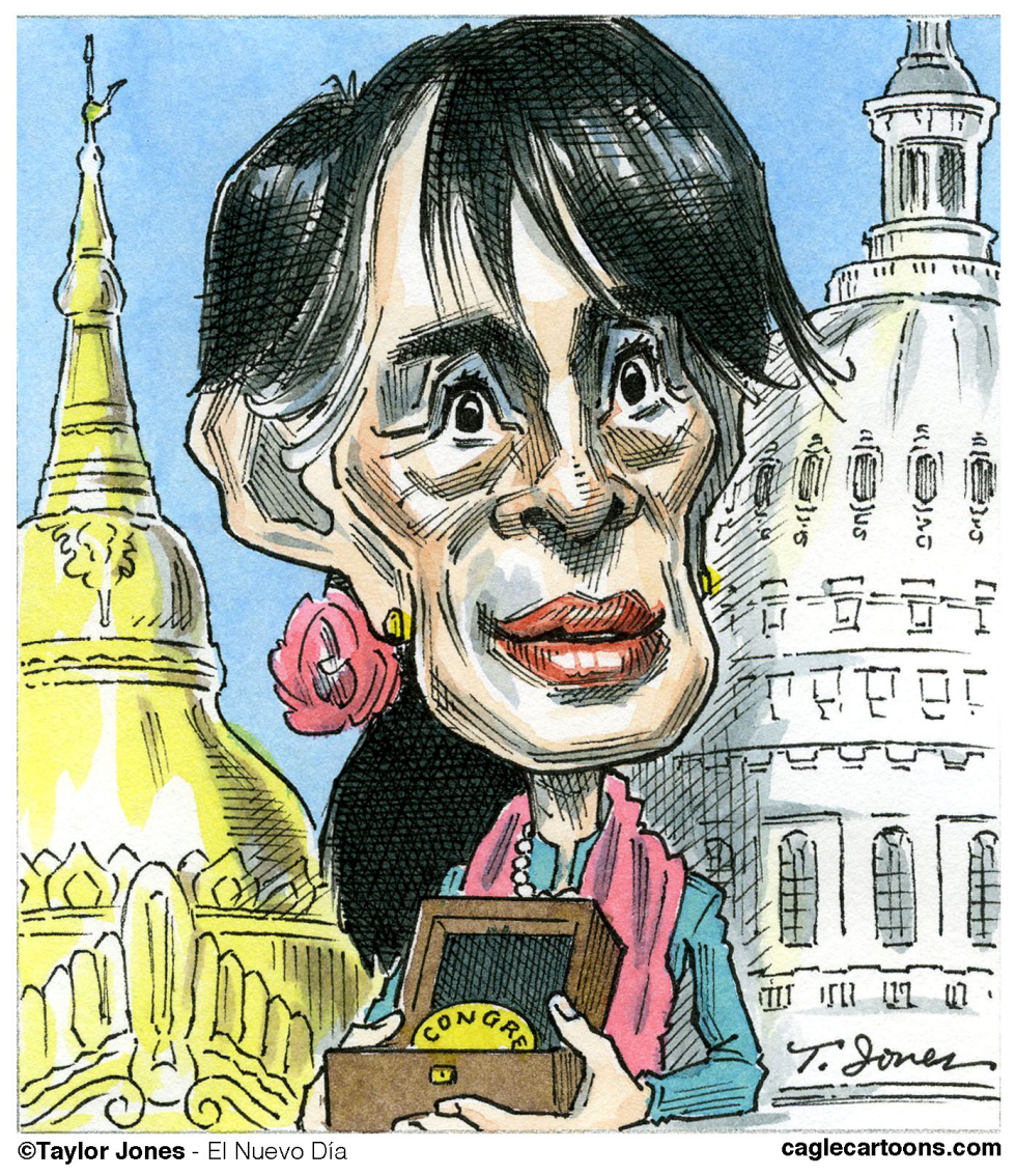 Aung San Suu Kyi visita Washington - COLOR