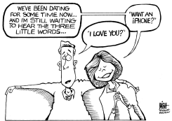 LOVE AND IPHONES, B/W by Randy Bish