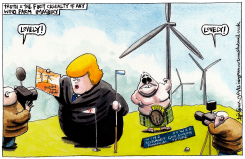 DONALD TRUMP SCOTTISH WINDFARMS by Iain Green