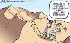 APPLE MAPS  by Mike Keefe