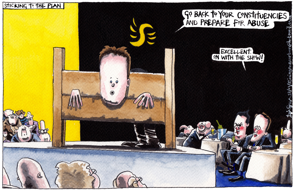 NICK CLEGG STICKING TO THE PLAN