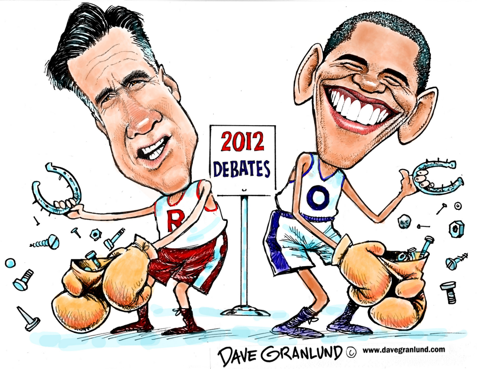  ROMNEY VS OBAMA DEBATES by Dave Granlund