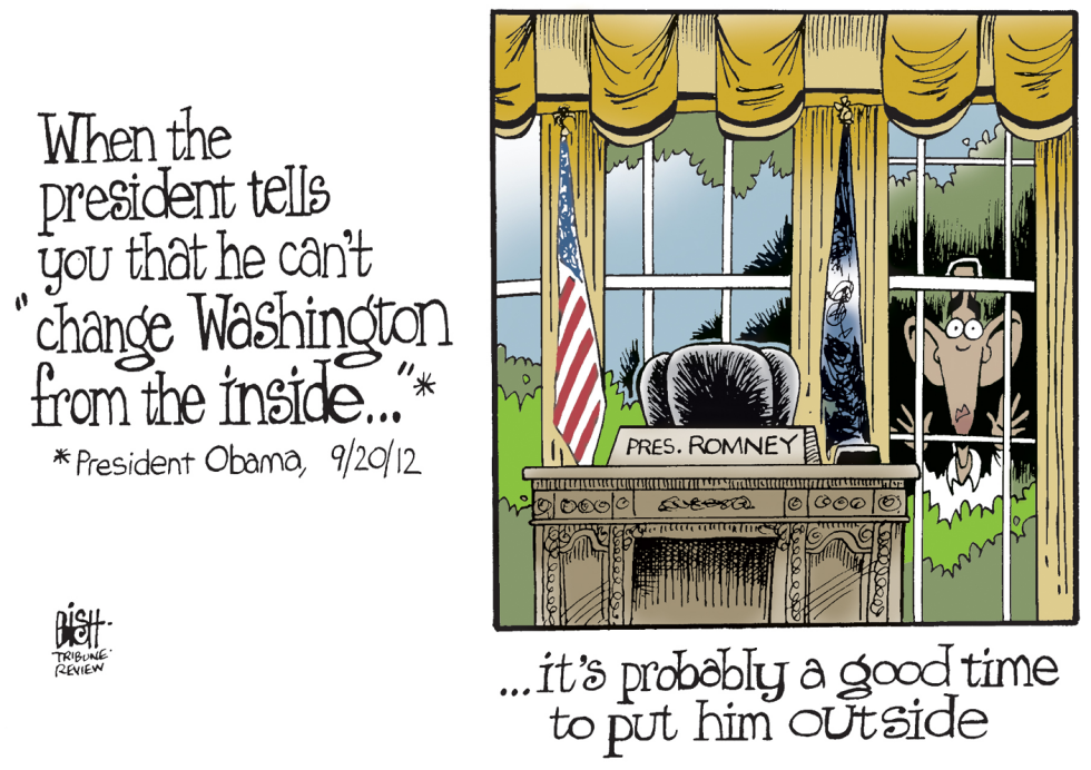 OBAMA ON THE OUTSIDE, COLOR
