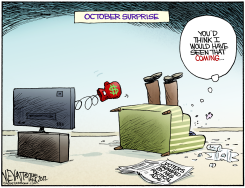 OCTOBER SURPRISE  by Christopher Weyant