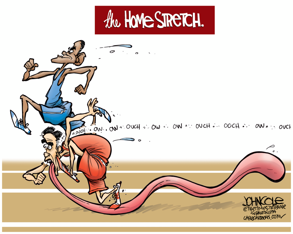 Obama and Romney COLOR
