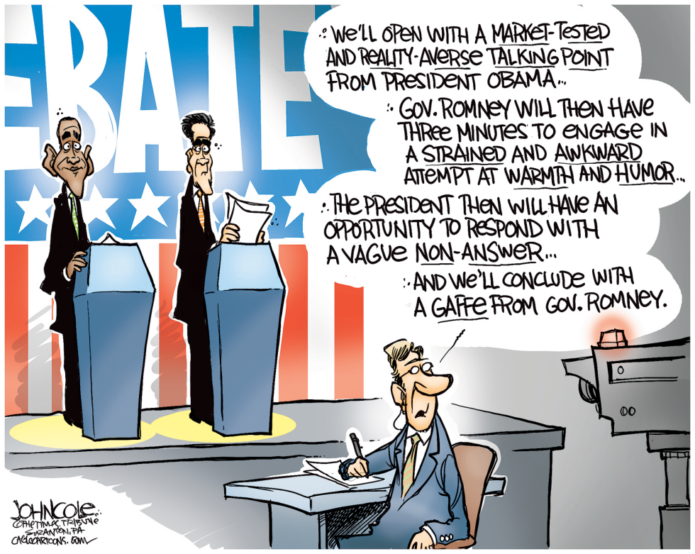 Obama Romney debate COLOR
