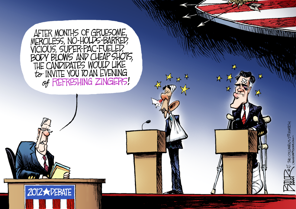  BREAK FOR DEBATE by Nate Beeler