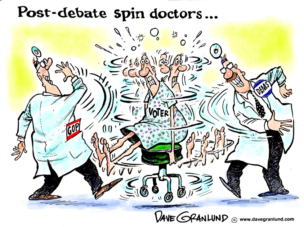 Post-debate spin doctors